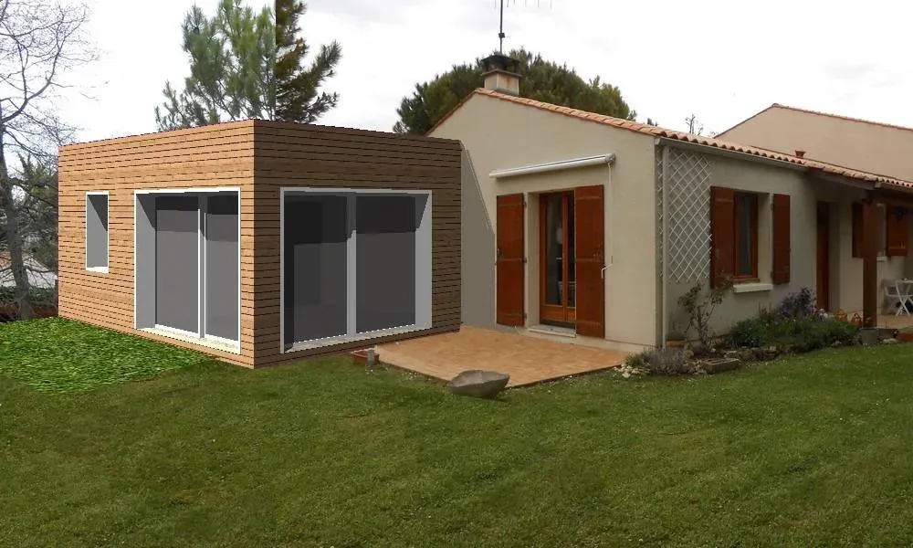 Extension bois - Véranda